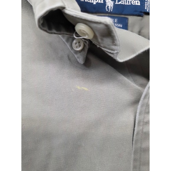 Ralph Lauren Blake Shirt Mens M Olive Green Cotton Twill Button Down Long Slv - Picture 4 of 7